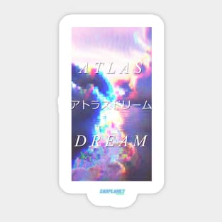 SadPlanetサドプラネット(Atlasアトラスの夢Dream-Pixel Inflight)) Sticker